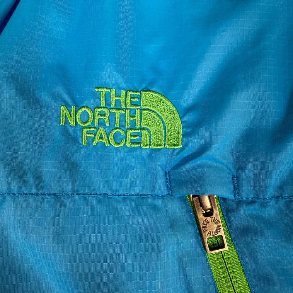 The North Face Mens Blue Windbreaker Hooded Jacket S12 AYJE Small #3140